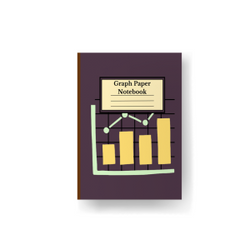 Graph Paper Composition Notebook With Bright Color Cover