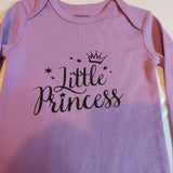 Custom-made Little Princess Logo Baby Girl Long Sleeve Onesies Bodysuits