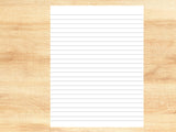 Printable Lined Paper Notebook Paper Pages