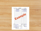 Printable Customer Receipt For Small Business
