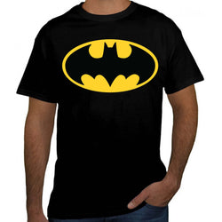 Custom-Made Heat Press Batman Logo Graphic T-shirt