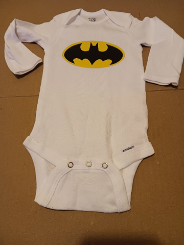 Custom-made Batman Logo Unisex Baby Long Sleeve Onesies Bodysuits