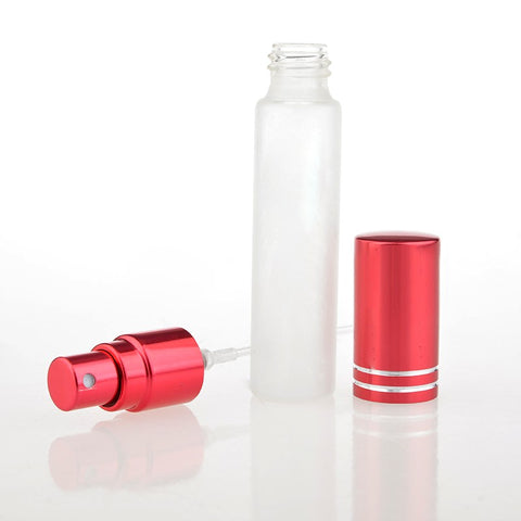 Lot of 4 10ML Portable Glass Perfume Bottle With Atomizer Empty Refillable Spray