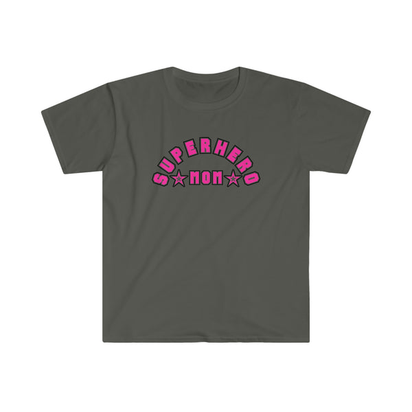 Unisex Softstyle Super Hero MOM T-Shirt