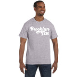 Custom-Made Heat Press Brooklyn718 Graphic T-shirt
