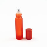 10ml Thick Glass Refillable Roll-on Perfume Bottles Frosted Colorful Bottle