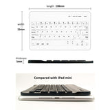 Ultra Slim Multimedia Aluminum Wireless Bluetooth Keyboard