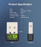 Mini USB Wi-Fi Adapter MT7601 150Mbps Wi-Fi Adapter No Driver CD Needed