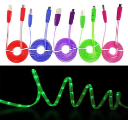 Micro USB Colorful LED Night Light Up Data Sync Charging Cable