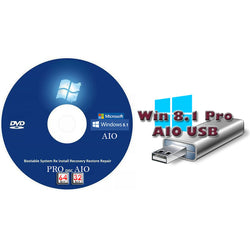 Windows 8.1 Pro Recovery Disc 32 and 64 Bit Versions