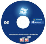 Windows 8.1 Pro Recovery Disc 32 and 64 Bit Versions